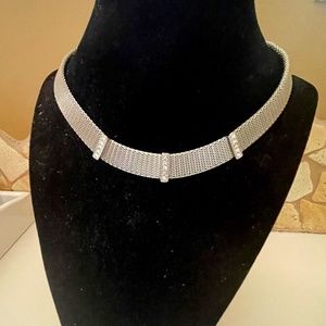 Stainless Steel Fashion Designer Necklace 16”